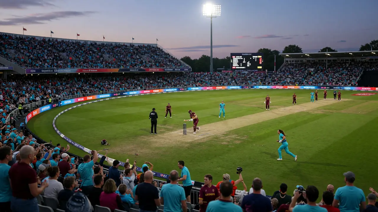Wide establishing view of Trent Bridge in Nottingham ahead of The Hundred Women's 2026 Match 17 between Trent Rockets Women and Sunrisers Leeds Women